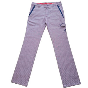 Cleveland Golf Men's Plaid Golf Pants Size 33 Inseam 33 Zip-Pockets, Slit & More